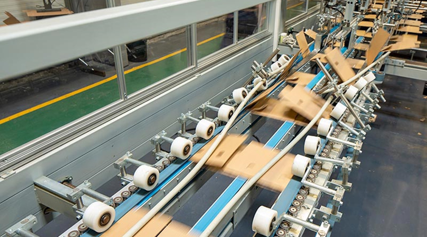 Processo de produção de papelão